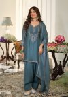 D 50354 A By Zaveri Marvel Silk Beats Embroidery Readymade Suits 